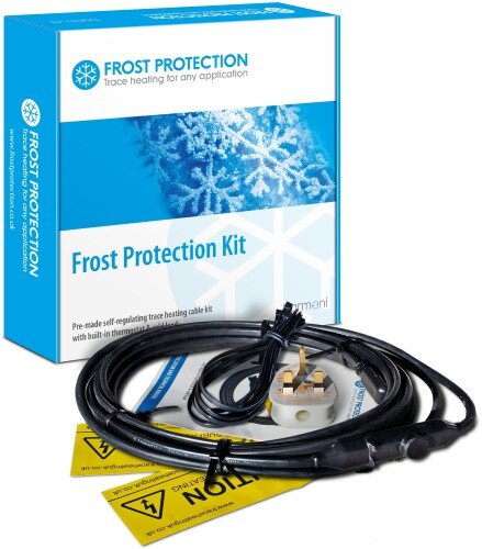 15m Pre-made (12W L/m) Frost Protection Trace Heating Kit with Thermostat