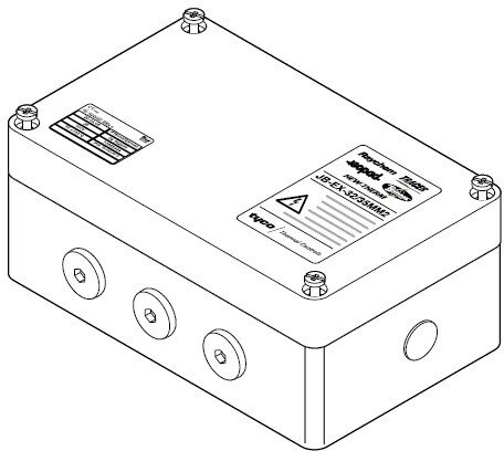 Raychem JB-EX-32/35MM2 Modular Junction box 3xM32 1xM40 ATEX 35mm