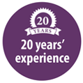 20 Years Experience